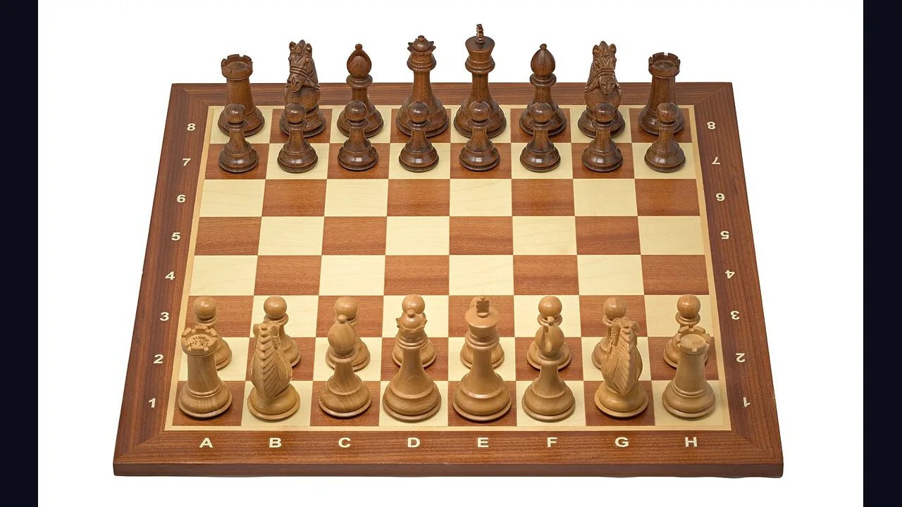 Chess pieces arranged on a board as a strategy illustration